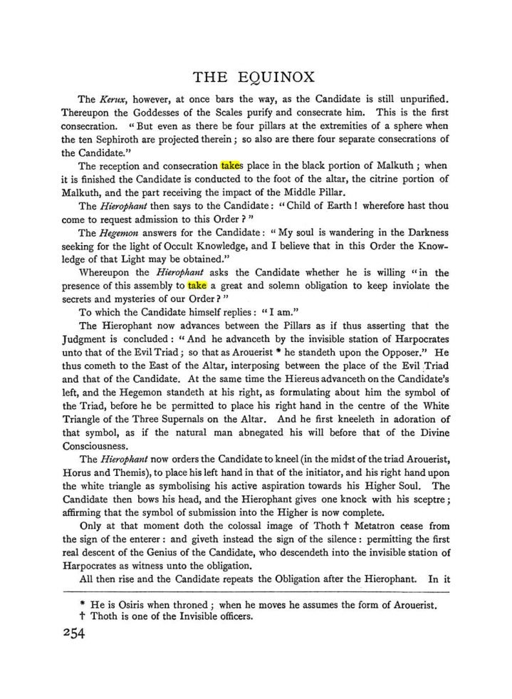 Original scan of The Equinox (Volume I, Number II), PDF page 262