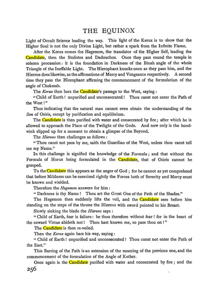 Original scan of The Equinox (Volume I, Number II), PDF page 264