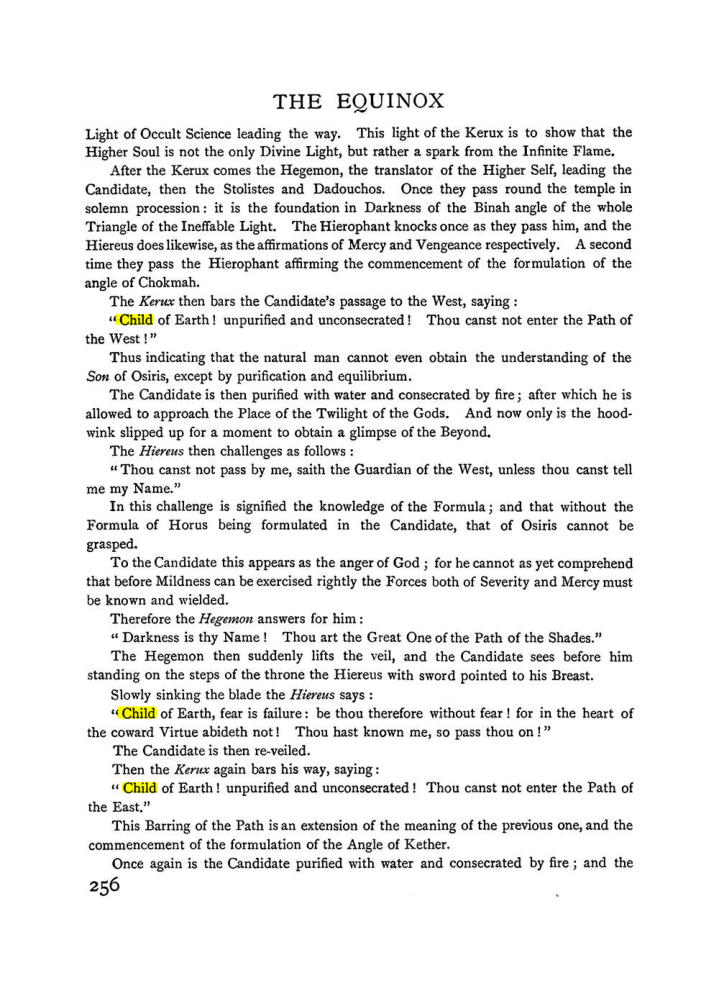 Original scan of The Equinox (Volume I, Number II), PDF page 264