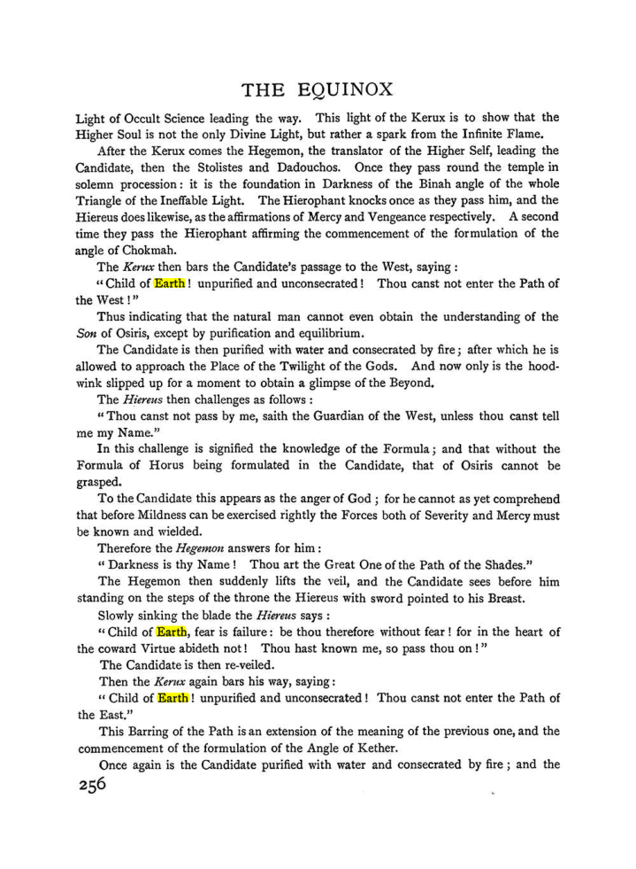 Original scan of The Equinox (Volume I, Number II), PDF page 264