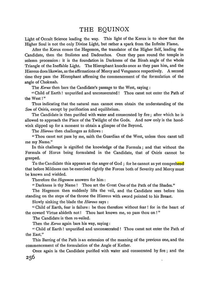 Original scan of The Equinox (Volume I, Number II), PDF page 264