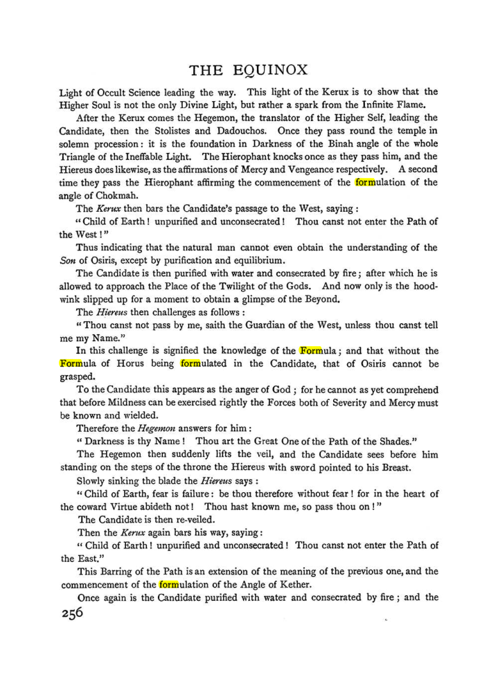 Original scan of The Equinox (Volume I, Number II), PDF page 264