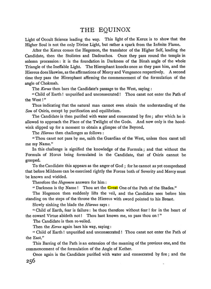 Original scan of The Equinox (Volume I, Number II), PDF page 264