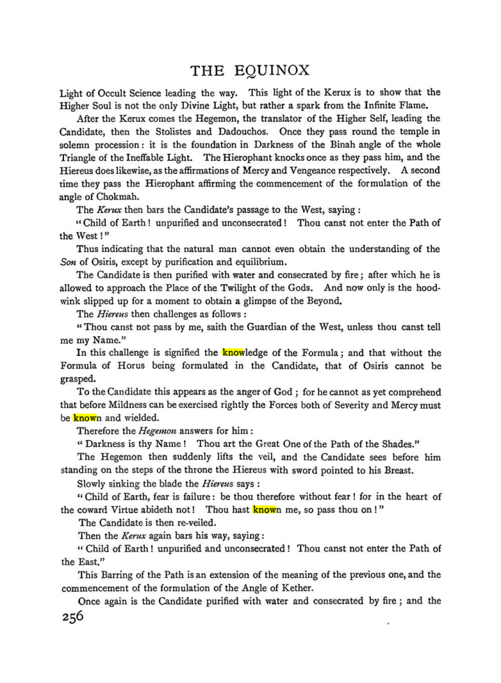 Original scan of The Equinox (Volume I, Number II), PDF page 264