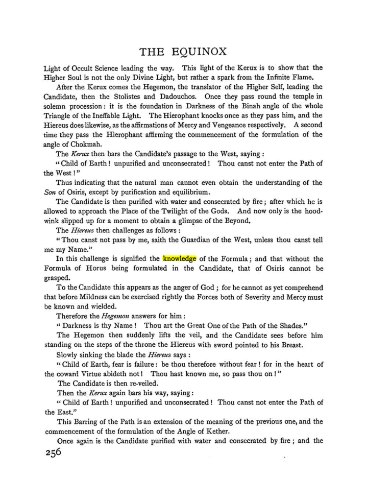 Original scan of The Equinox (Volume I, Number II), PDF page 264