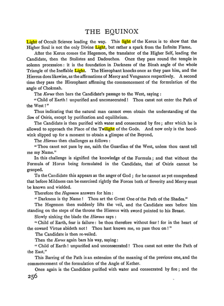 Original scan of The Equinox (Volume I, Number II), PDF page 264