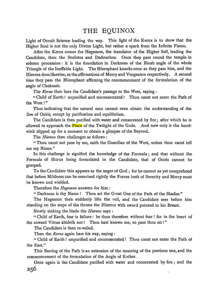 Original scan of The Equinox (Volume I, Number II), PDF page 264