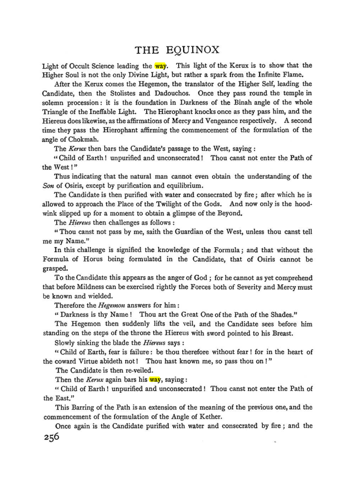 Original scan of The Equinox (Volume I, Number II), PDF page 264