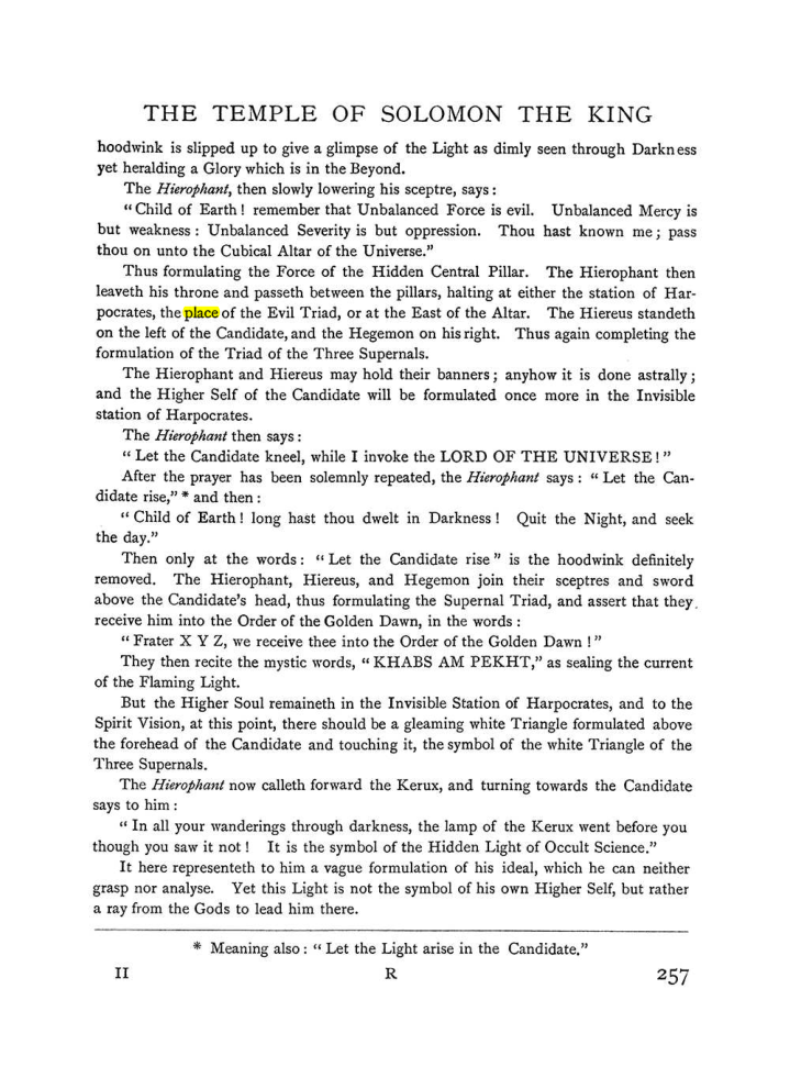 Original scan of The Equinox (Volume I, Number II), PDF page 265