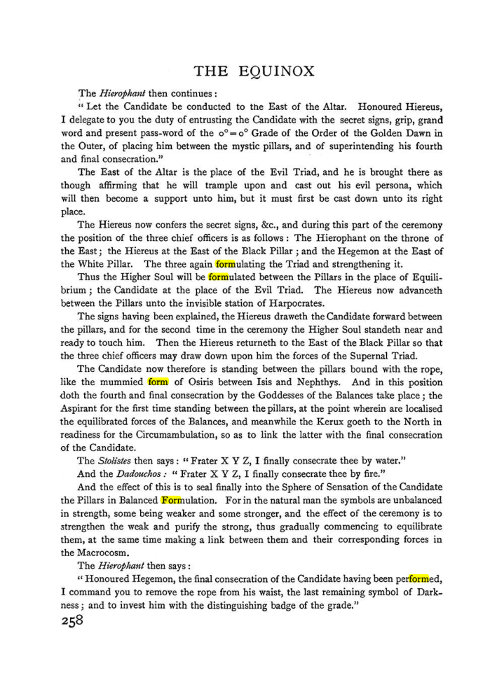 Original scan of The Equinox (Volume I, Number II), PDF page 266