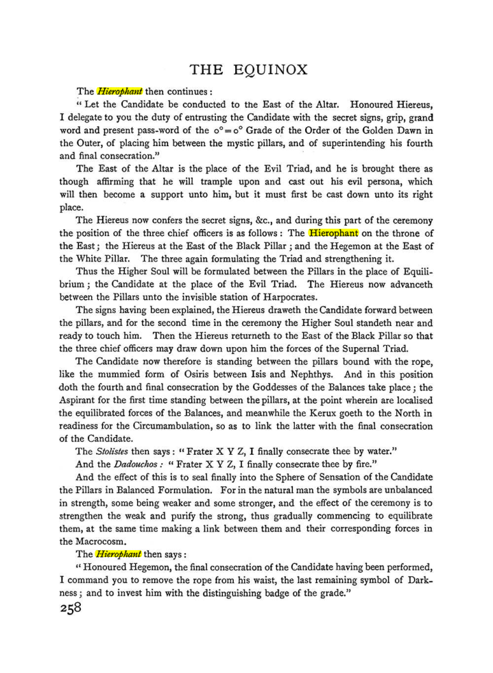 Original scan of The Equinox (Volume I, Number II), PDF page 266