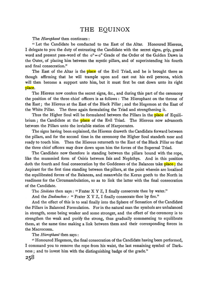 Original scan of The Equinox (Volume I, Number II), PDF page 266