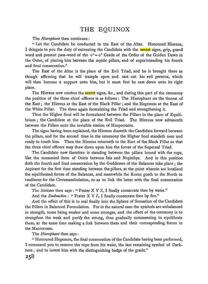 Original scan of The Equinox (Volume I, Number II), PDF page 266