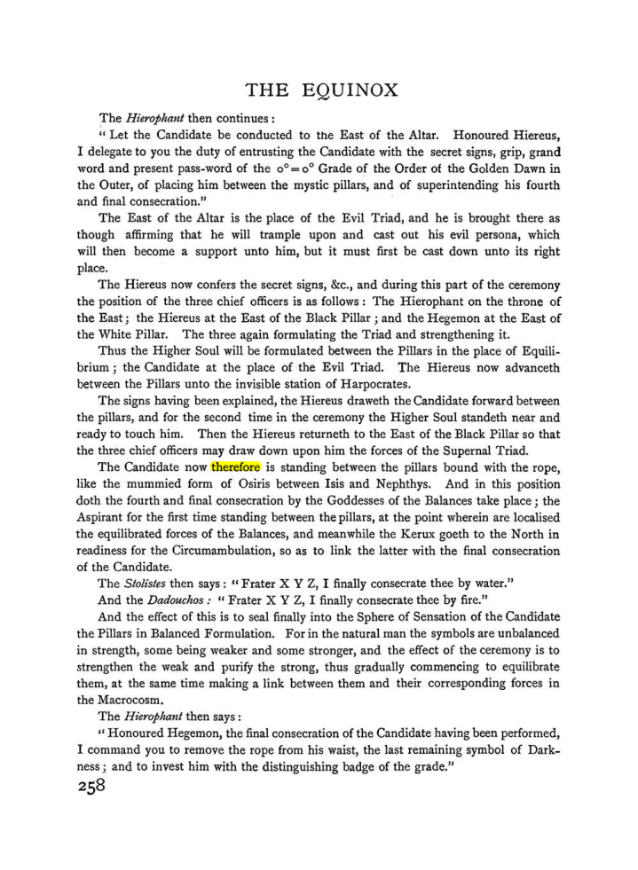 Original scan of The Equinox (Volume I, Number II), PDF page 266