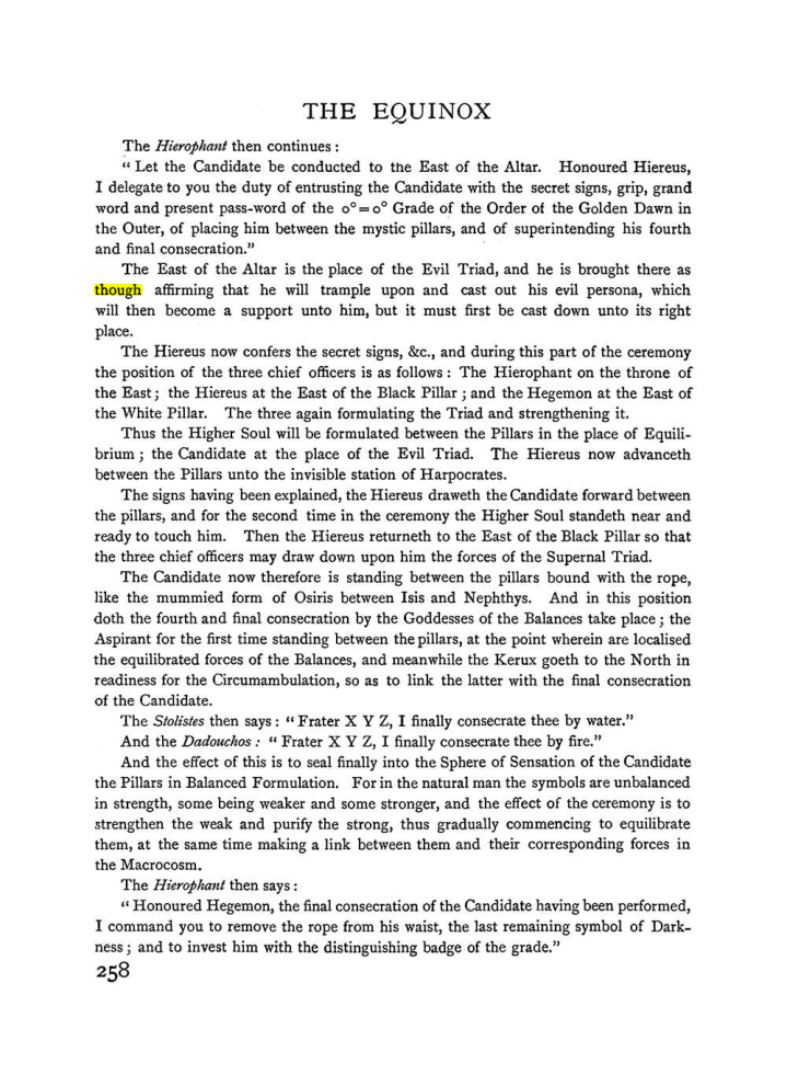 Original scan of The Equinox (Volume I, Number II), PDF page 266