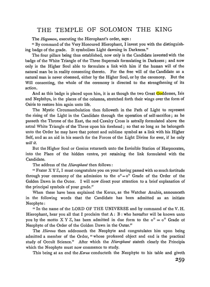 Original scan of The Equinox (Volume I, Number II), PDF page 267