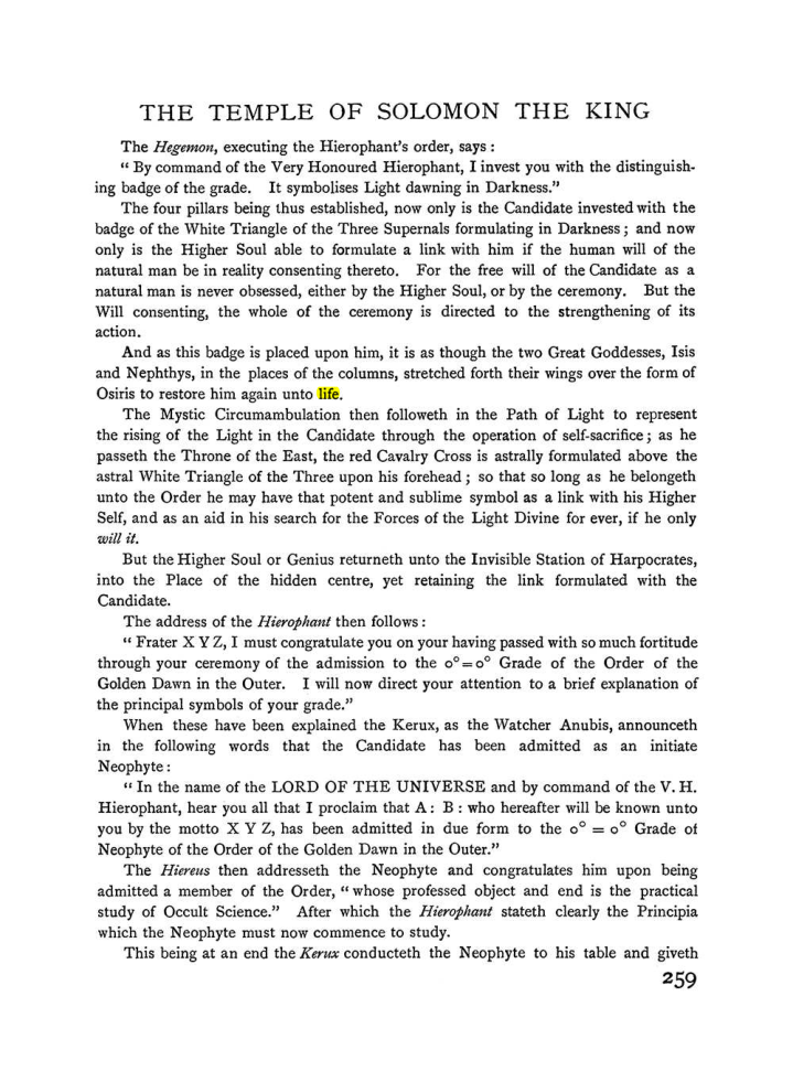 Original scan of The Equinox (Volume I, Number II), PDF page 267