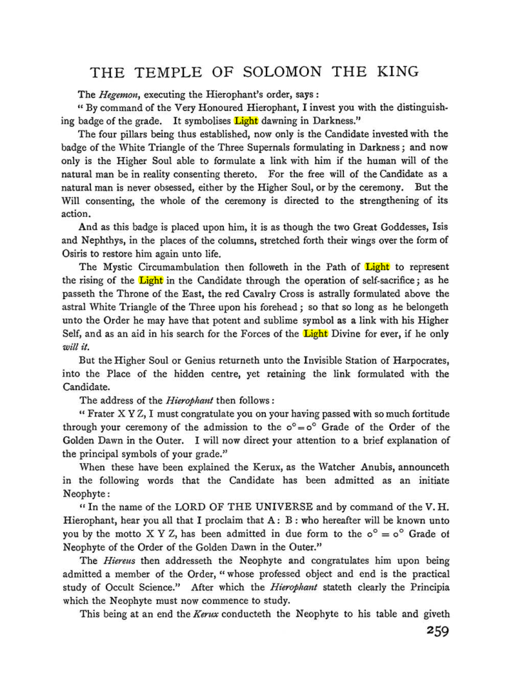 Original scan of The Equinox (Volume I, Number II), PDF page 267