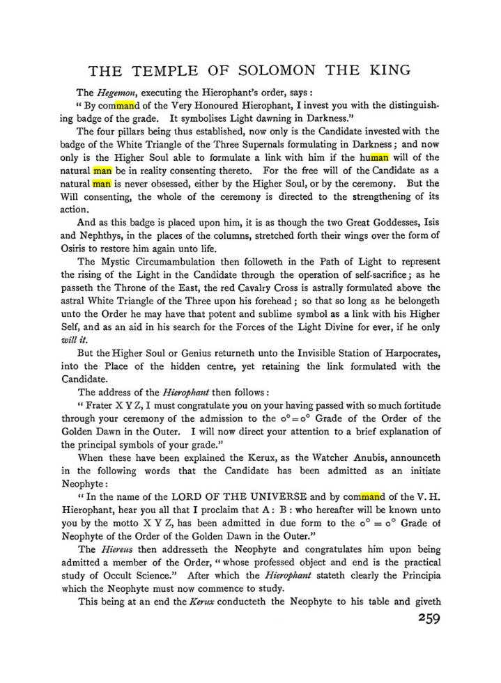 Original scan of The Equinox (Volume I, Number II), PDF page 267