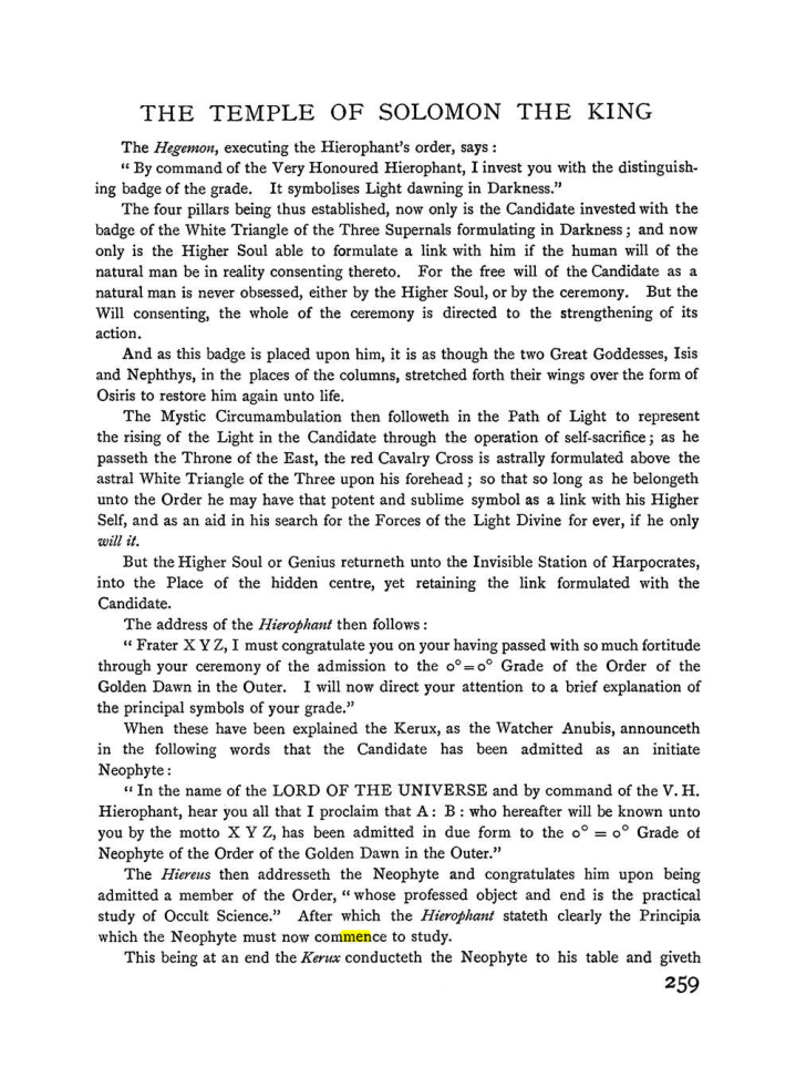 Original scan of The Equinox (Volume I, Number II), PDF page 267
