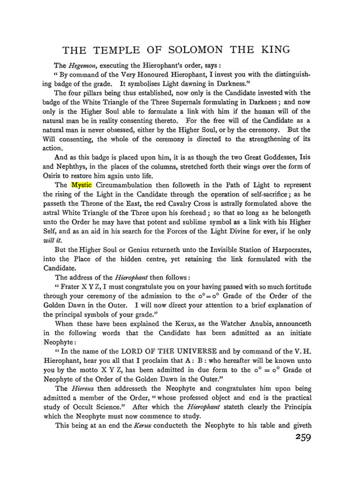Original scan of The Equinox (Volume I, Number II), PDF page 267