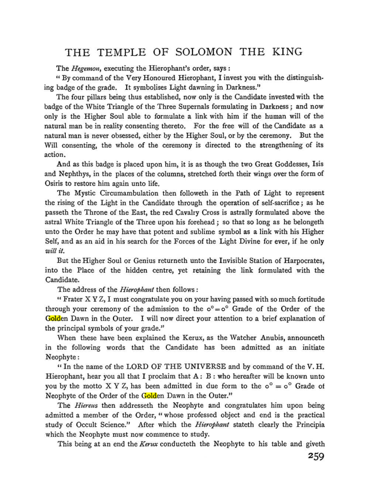 Original scan of The Equinox (Volume I, Number II), PDF page 267