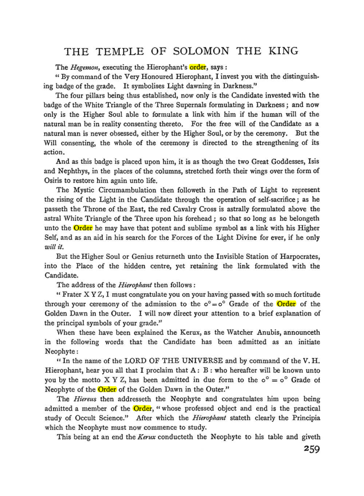 Original scan of The Equinox (Volume I, Number II), PDF page 267