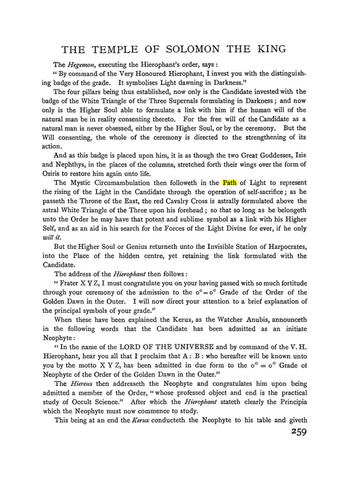 Original scan of The Equinox (Volume I, Number II), PDF page 267
