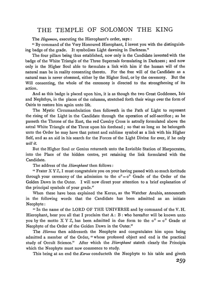 Original scan of The Equinox (Volume I, Number II), PDF page 267