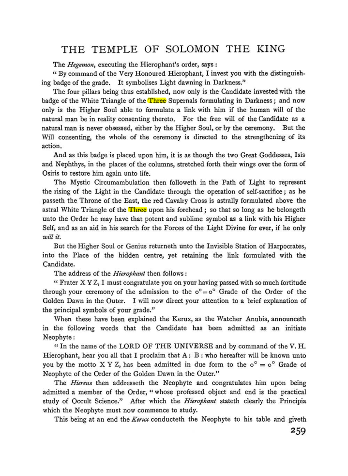 Original scan of The Equinox (Volume I, Number II), PDF page 267