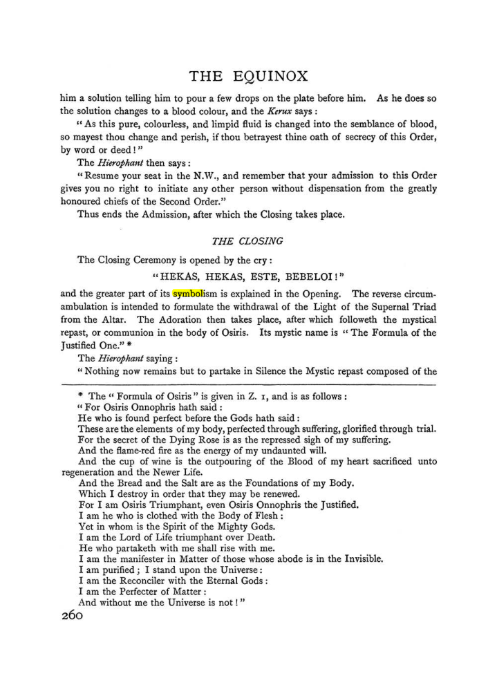 Original scan of The Equinox (Volume I, Number II), PDF page 268
