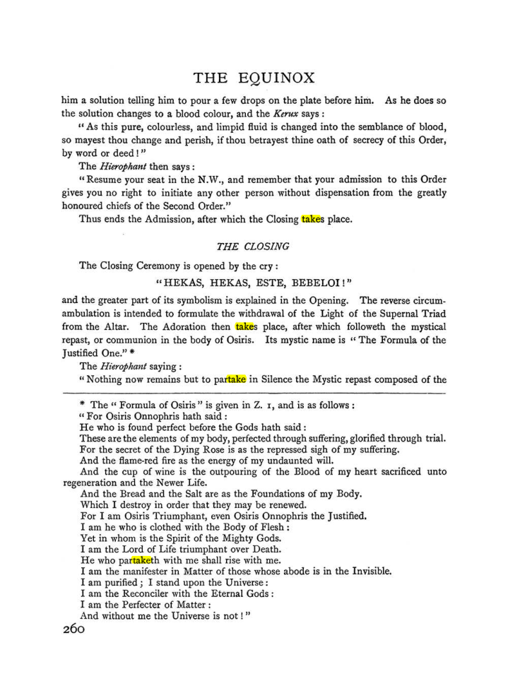 Original scan of The Equinox (Volume I, Number II), PDF page 268