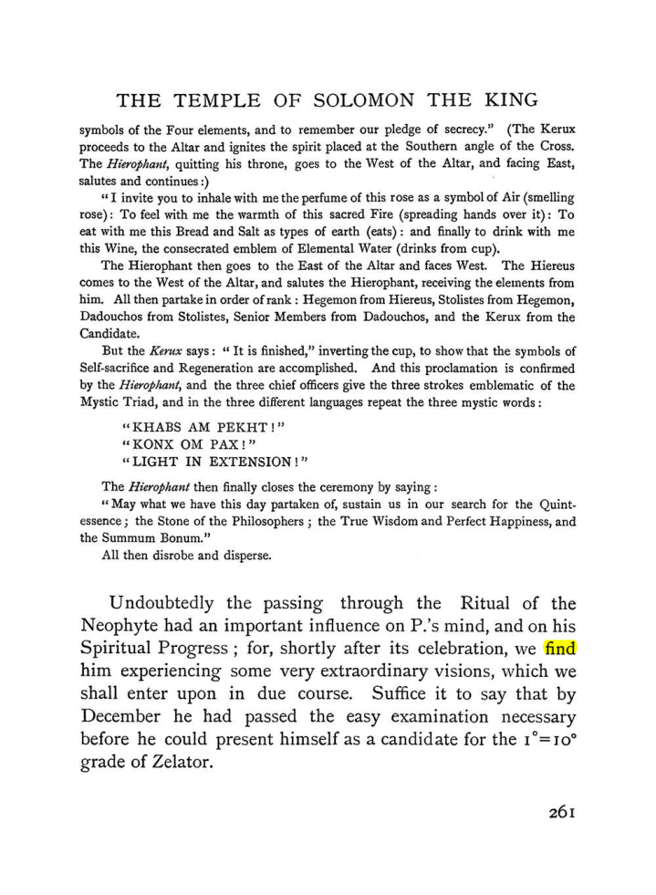 Original scan of The Equinox (Volume I, Number II), PDF page 269