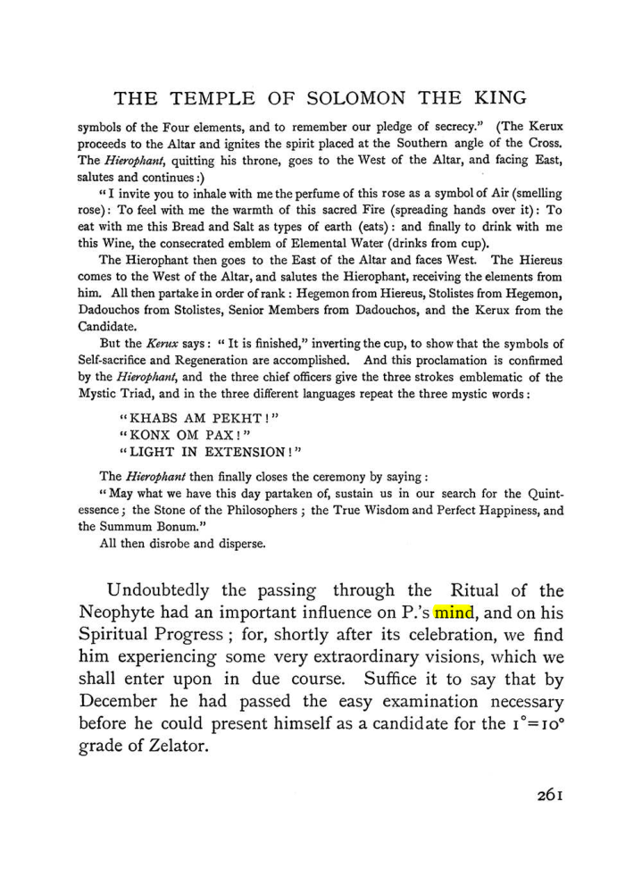 Original scan of The Equinox (Volume I, Number II), PDF page 269