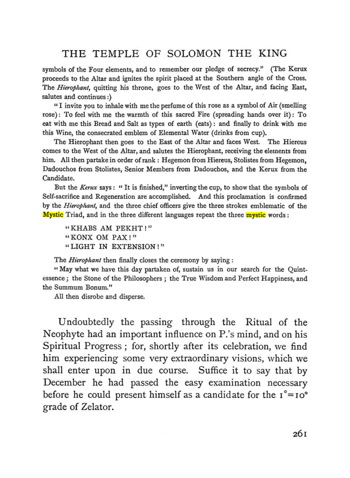 Original scan of The Equinox (Volume I, Number II), PDF page 269