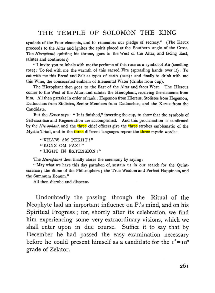 Original scan of The Equinox (Volume I, Number II), PDF page 269