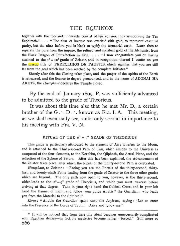 Original scan of The Equinox (Volume I, Number II), PDF page 274