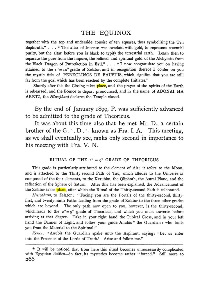 Original scan of The Equinox (Volume I, Number II), PDF page 274