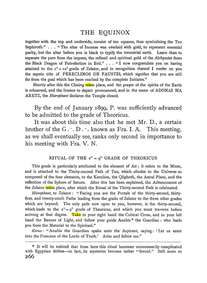 Original scan of The Equinox (Volume I, Number II), PDF page 274