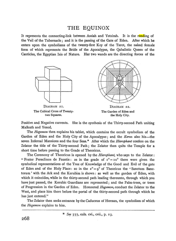 Original scan of The Equinox (Volume I, Number II), PDF page 276
