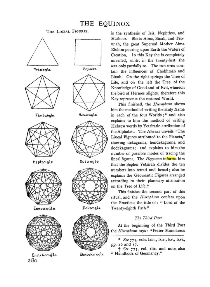 Original scan of The Equinox (Volume I, Number II), PDF page 288