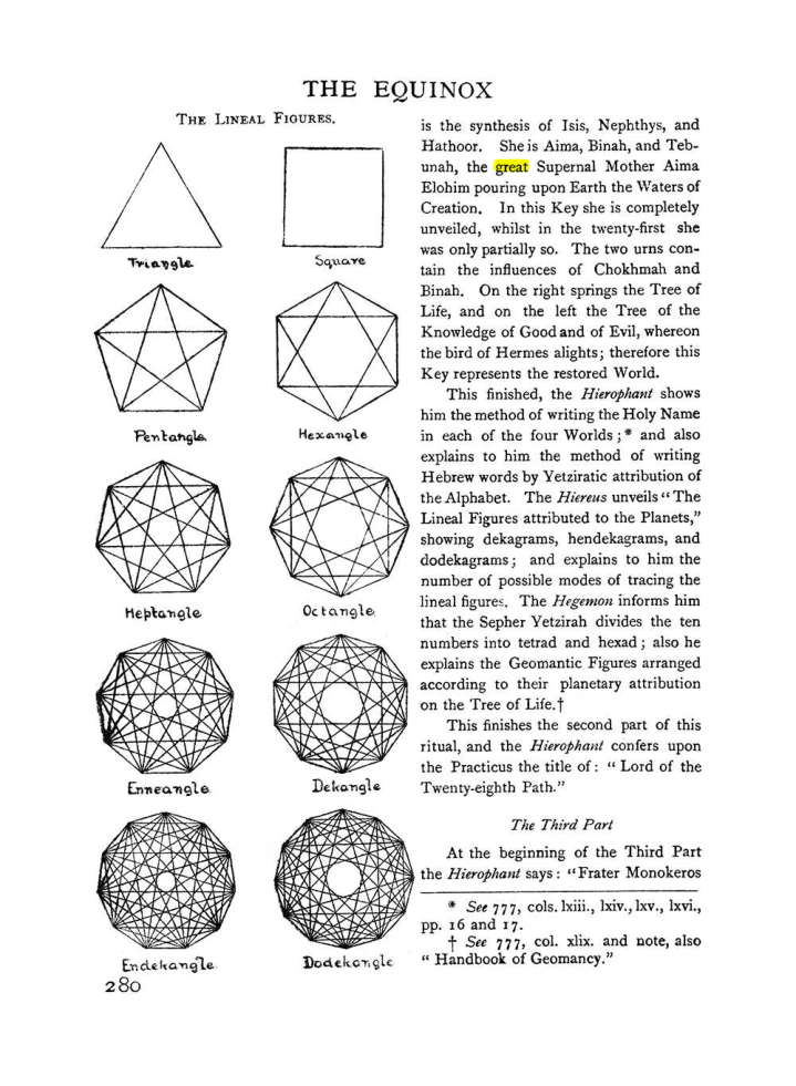 Original scan of The Equinox (Volume I, Number II), PDF page 288