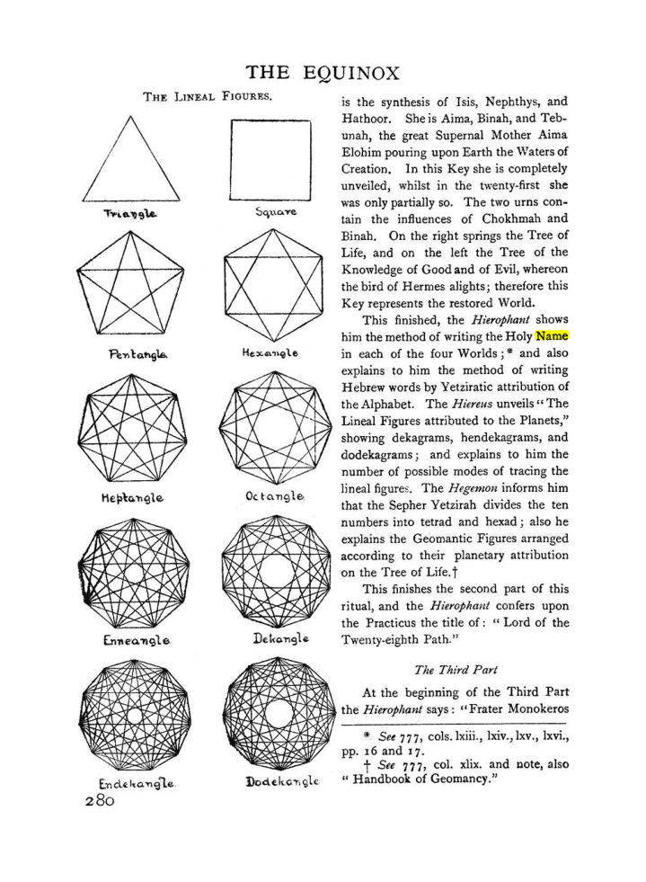 Original scan of The Equinox (Volume I, Number II), PDF page 288