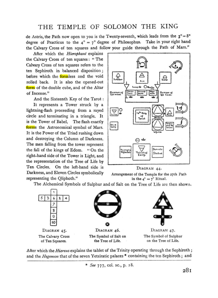 Original scan of The Equinox (Volume I, Number II), PDF page 289