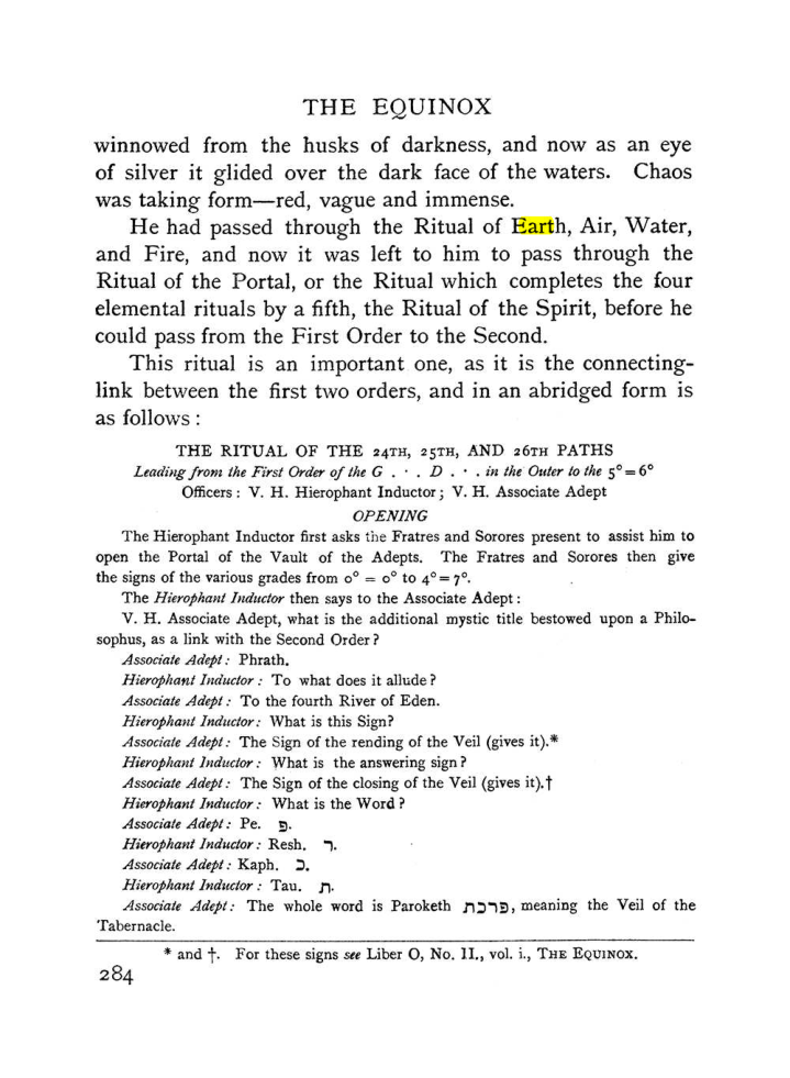 Original scan of The Equinox (Volume I, Number II), PDF page 292