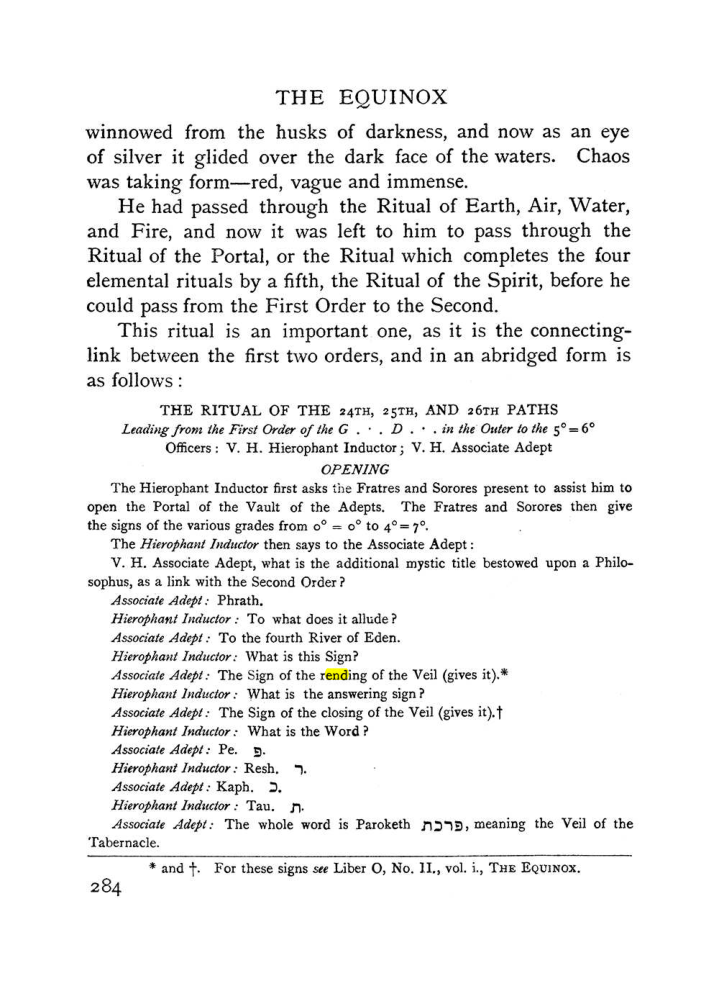Original scan of The Equinox (Volume I, Number II), PDF page 292