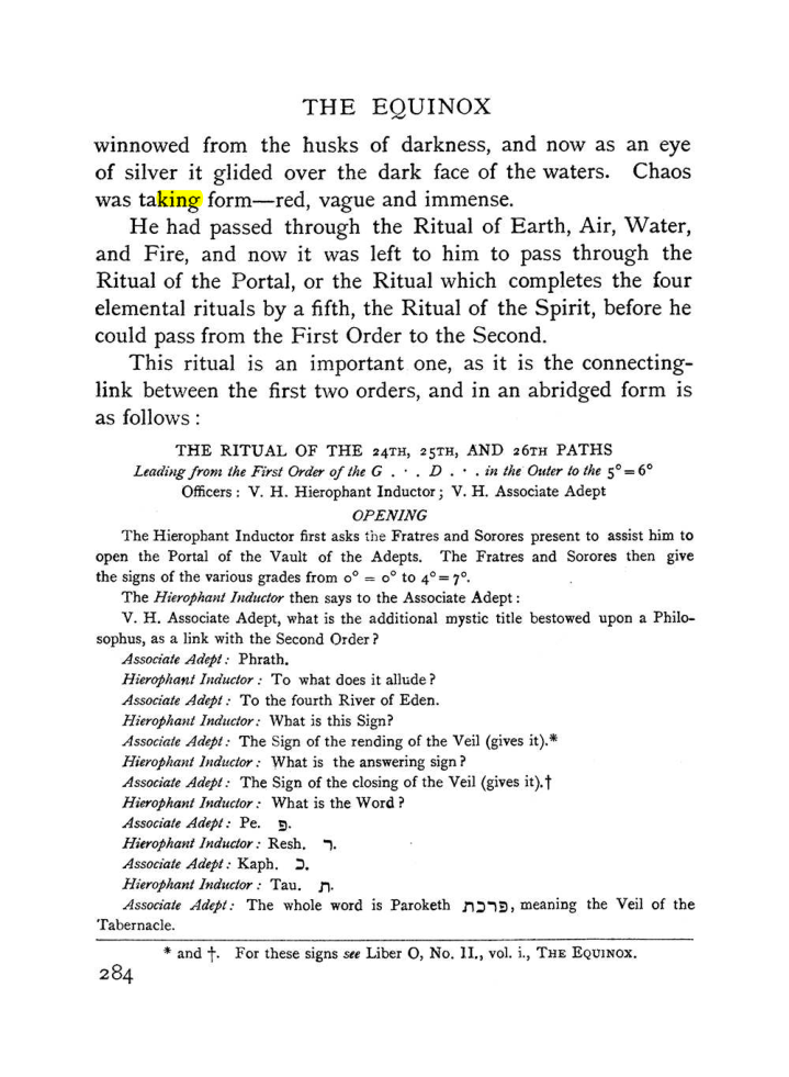 Original scan of The Equinox (Volume I, Number II), PDF page 292