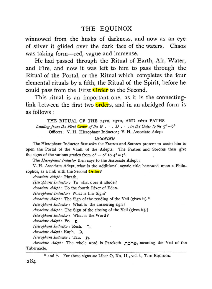 Original scan of The Equinox (Volume I, Number II), PDF page 292