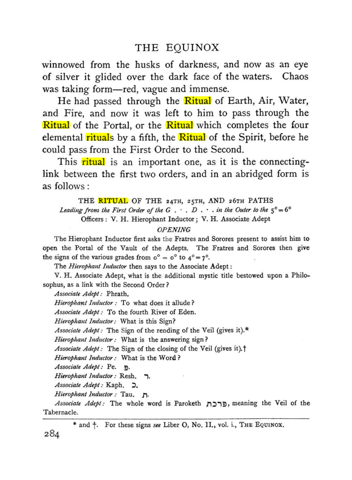 Original scan of The Equinox (Volume I, Number II), PDF page 292