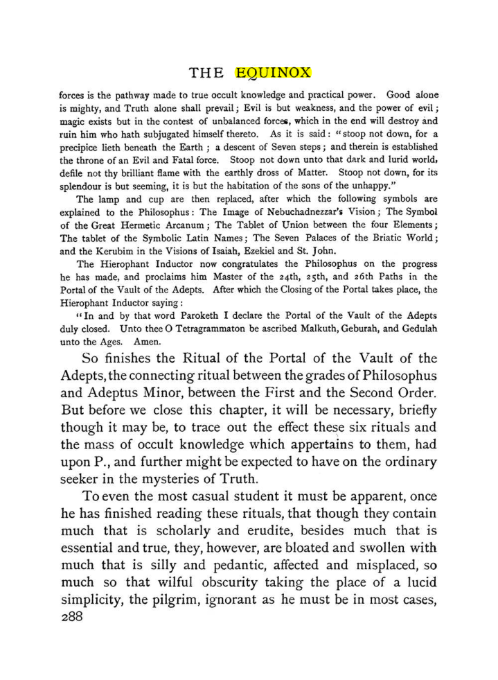 Original scan of The Equinox (Volume I, Number II), PDF page 296